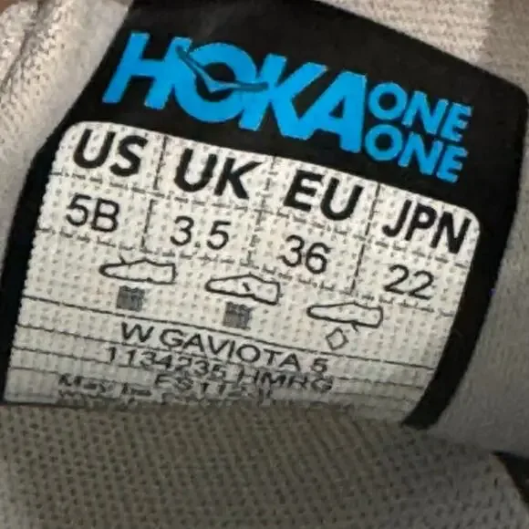 HOKA Women's Gaviota 5 Road Running Shoes in Harbor Mist/Rose Gold Size 5B NWB - Picture 6 of 12